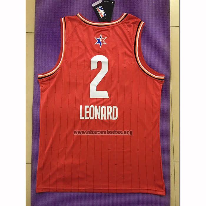 Camiseta All Star 2020 Los Angeles Clippers Kawhi Leonard NO 2 Rojo